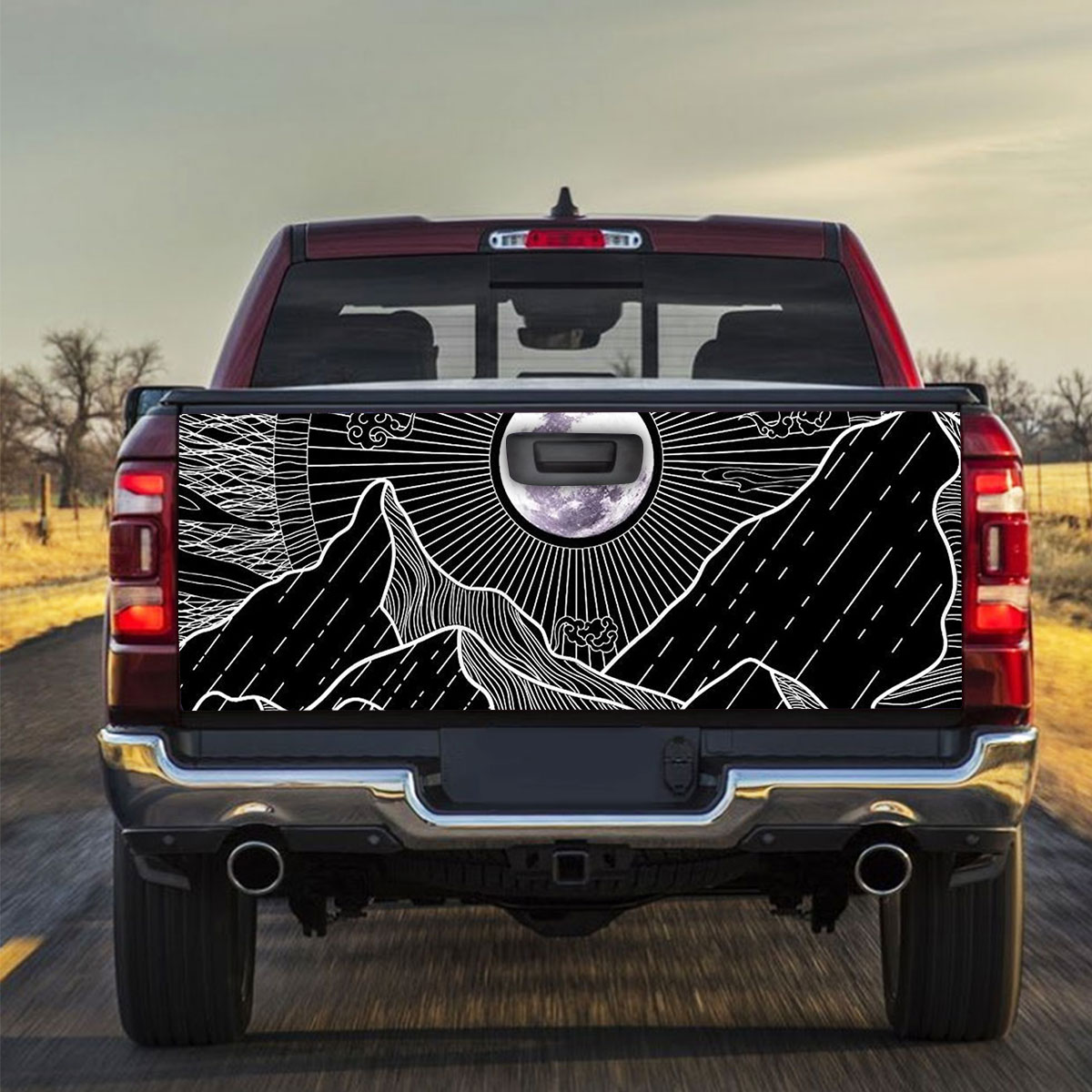 Moon Mountain Truck Bed Decal_2_1