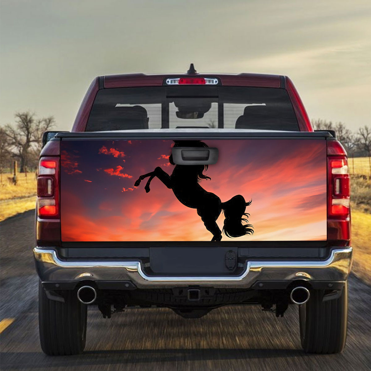 Sunset Unicorn Truck Bed Decal_2_1