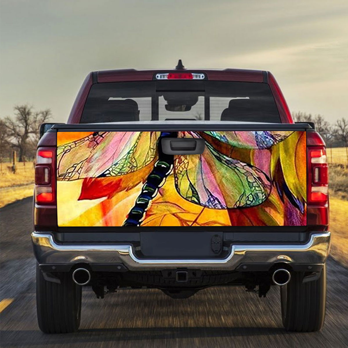 The Sunset Dragonfly Truck Bed Decal_2_1