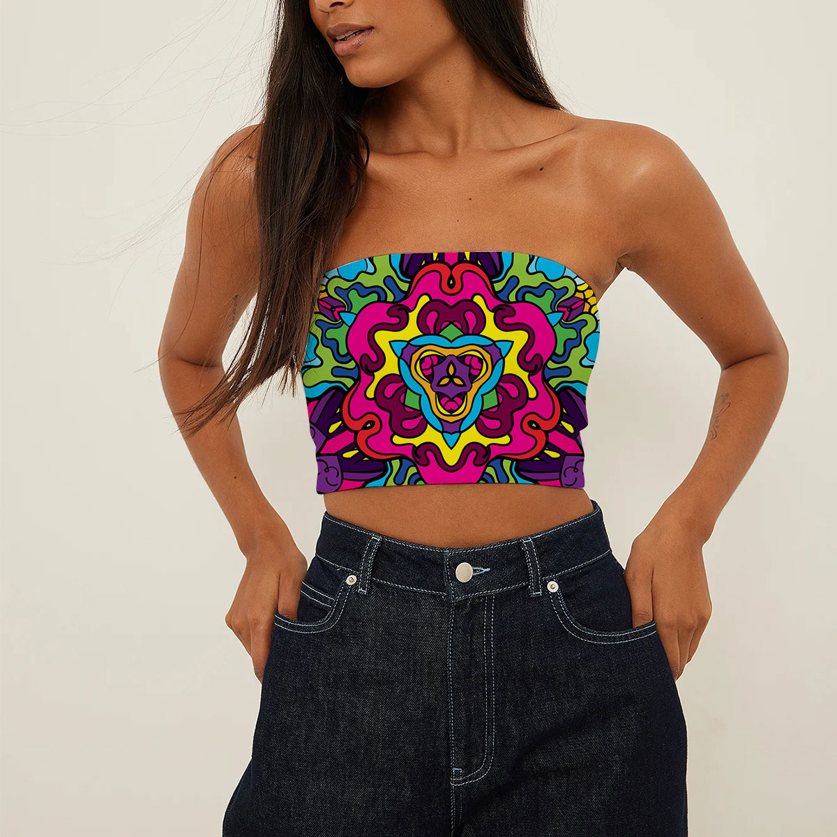 Psychedelic Hippie Tube Top_2_1