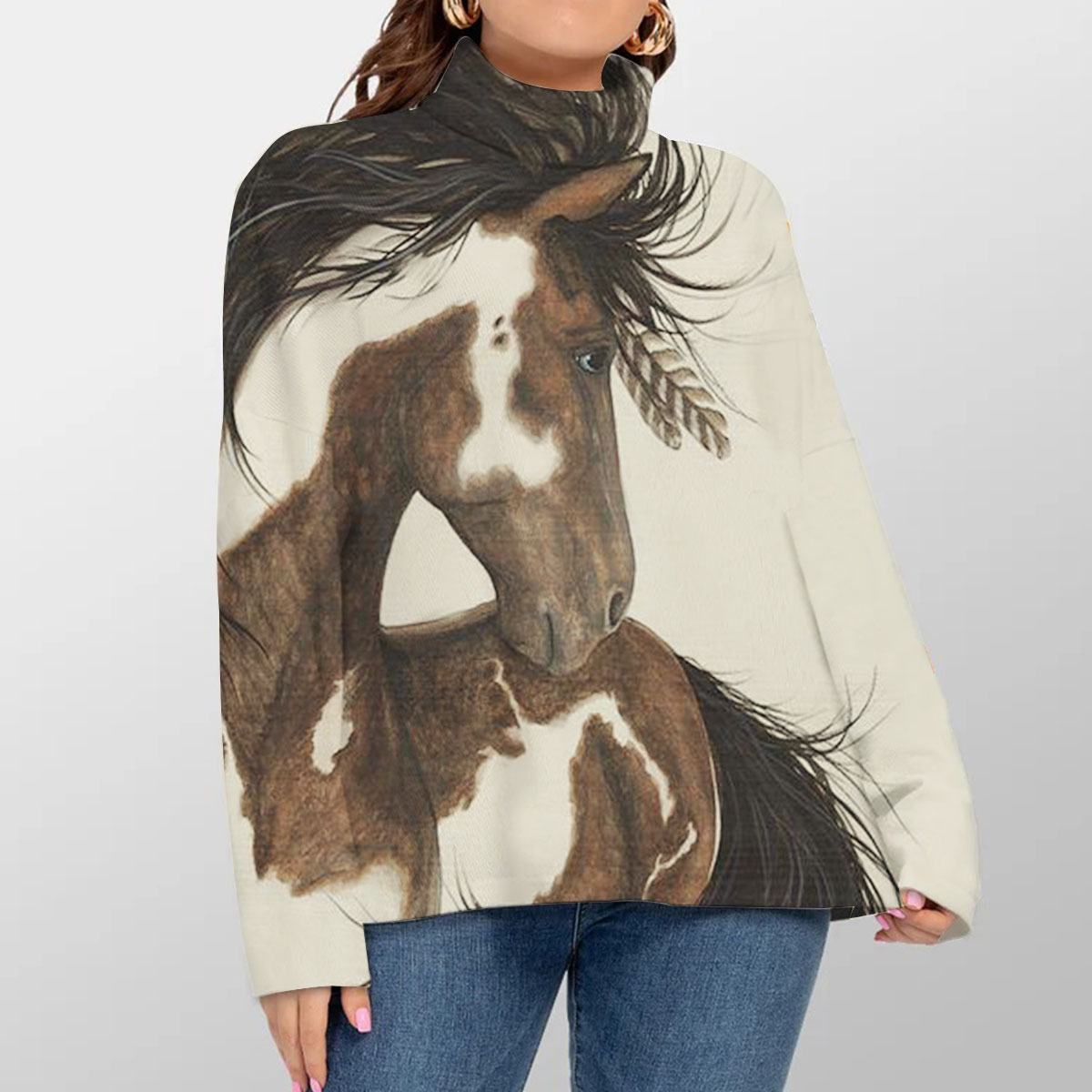 Horse Turtleneck Sweater_2_1