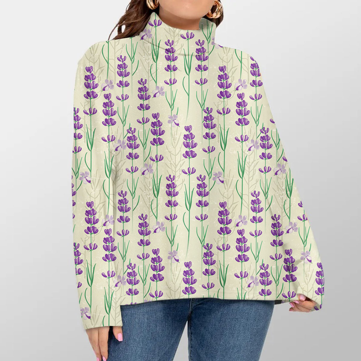 Lavender Turtleneck Sweater_2_1
