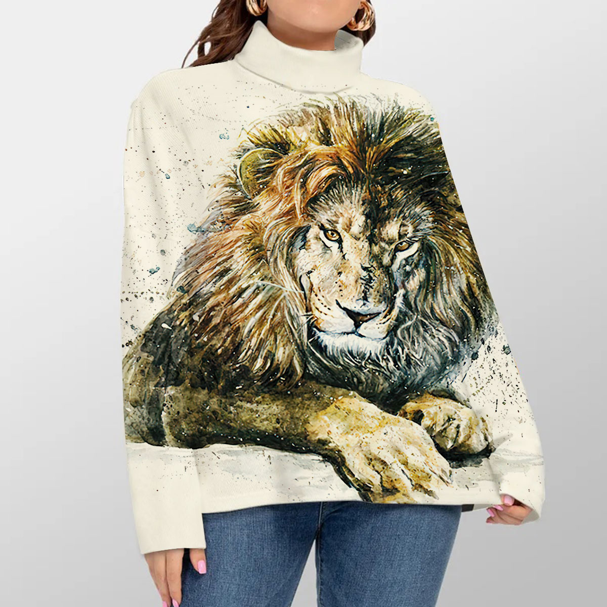 Lion Turtleneck Sweater_2_1