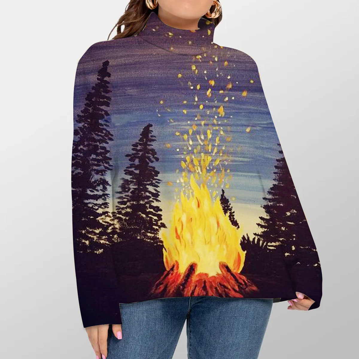 Midnight Campfire Turtleneck Sweater_2_1