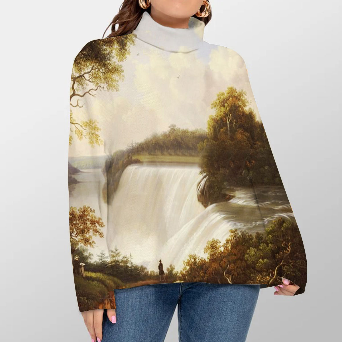 Misty Niagara Falls Turtleneck Sweater_2_1