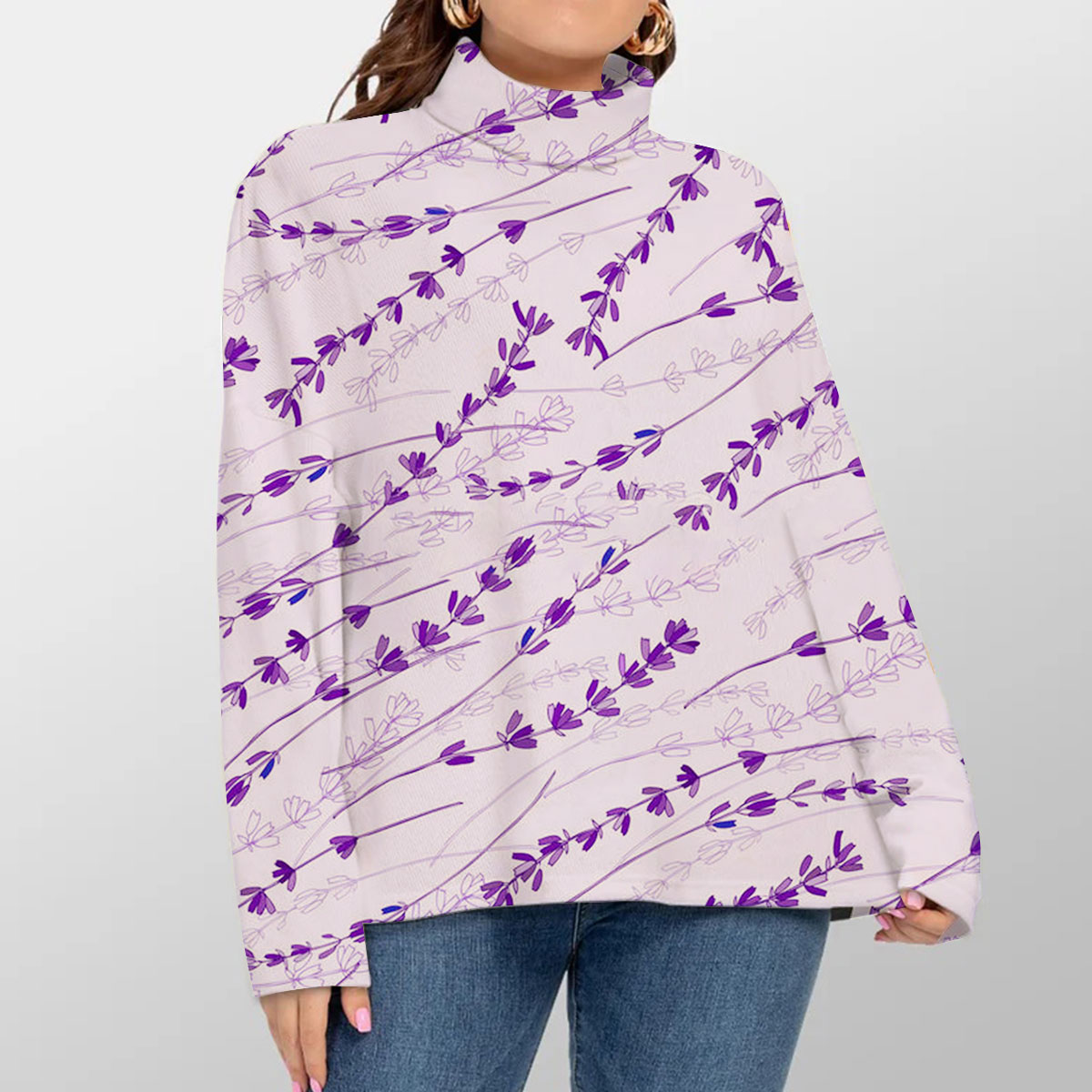 Purple Lavender 1 Turtleneck Sweater_2_1