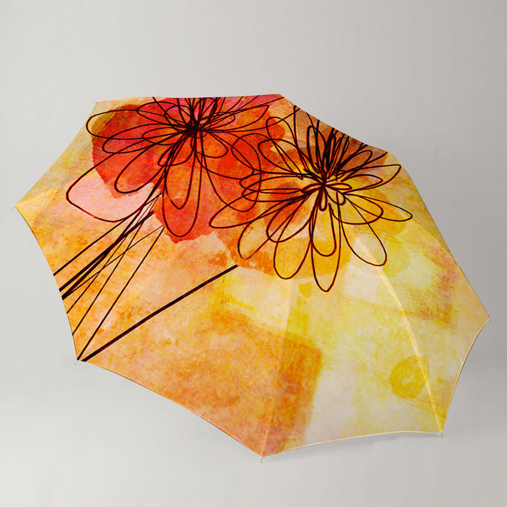 Floral Whimsy Abstract Umbrella_2_1