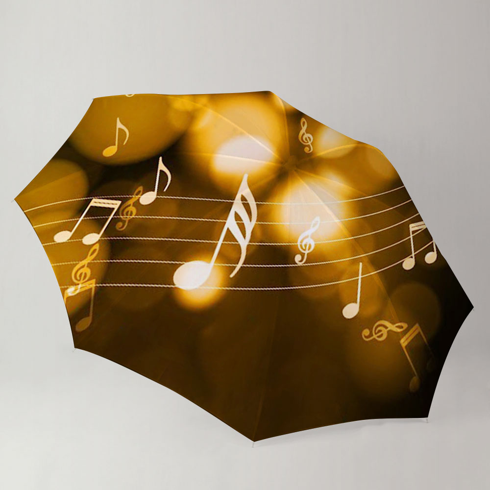 Golden Music Note Umbrella_2_1