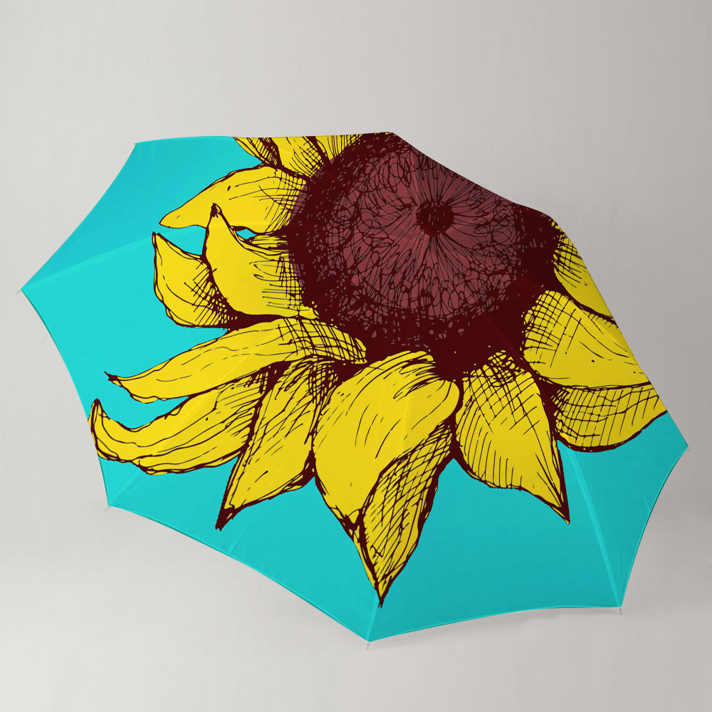 Green Sunflower Umbrella_2_1