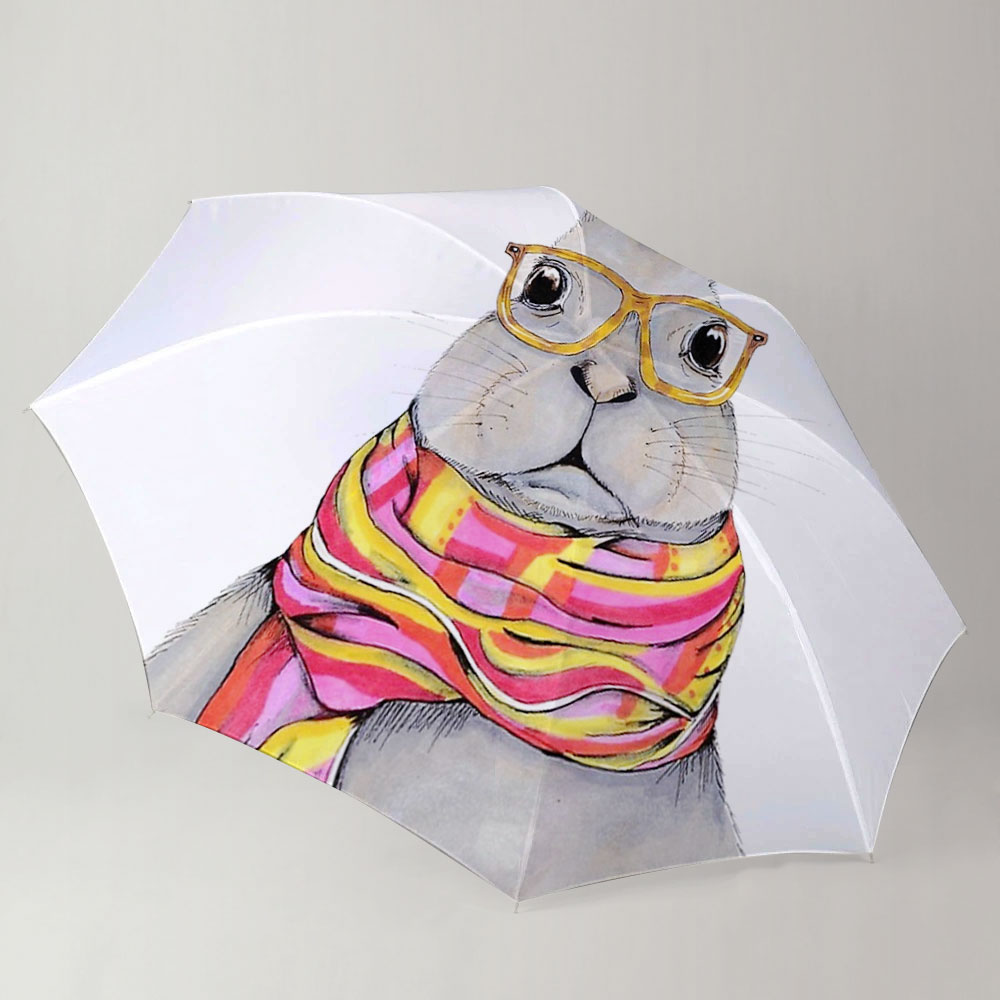 Hipster Bunny Umbrella_2_1