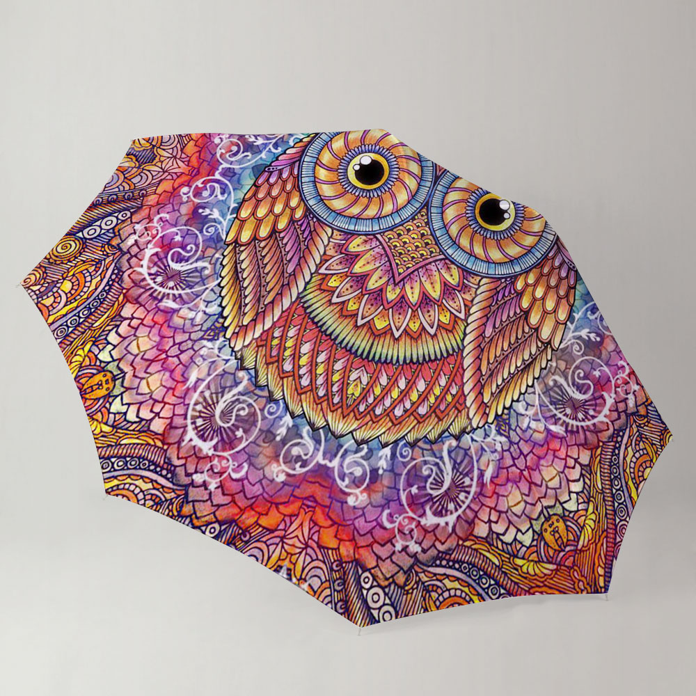 Mandala Owl Umbrella_2_1