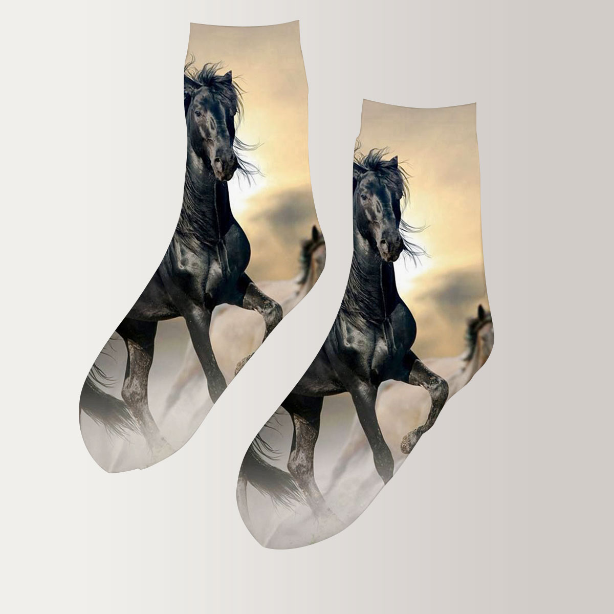 Horse In The Wild 3D Socks_2_1