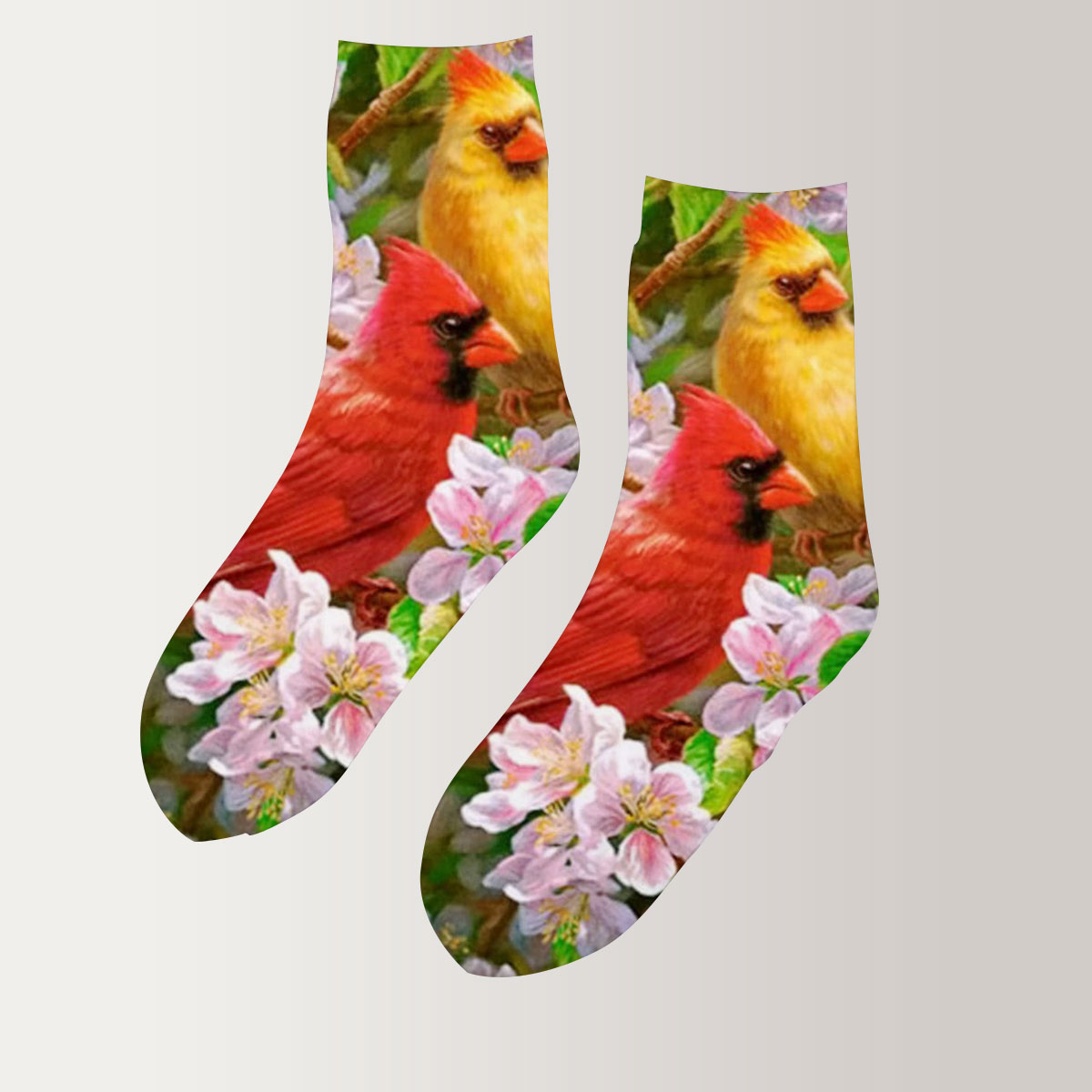 Humming Bird Couple 3D Socks_2_1