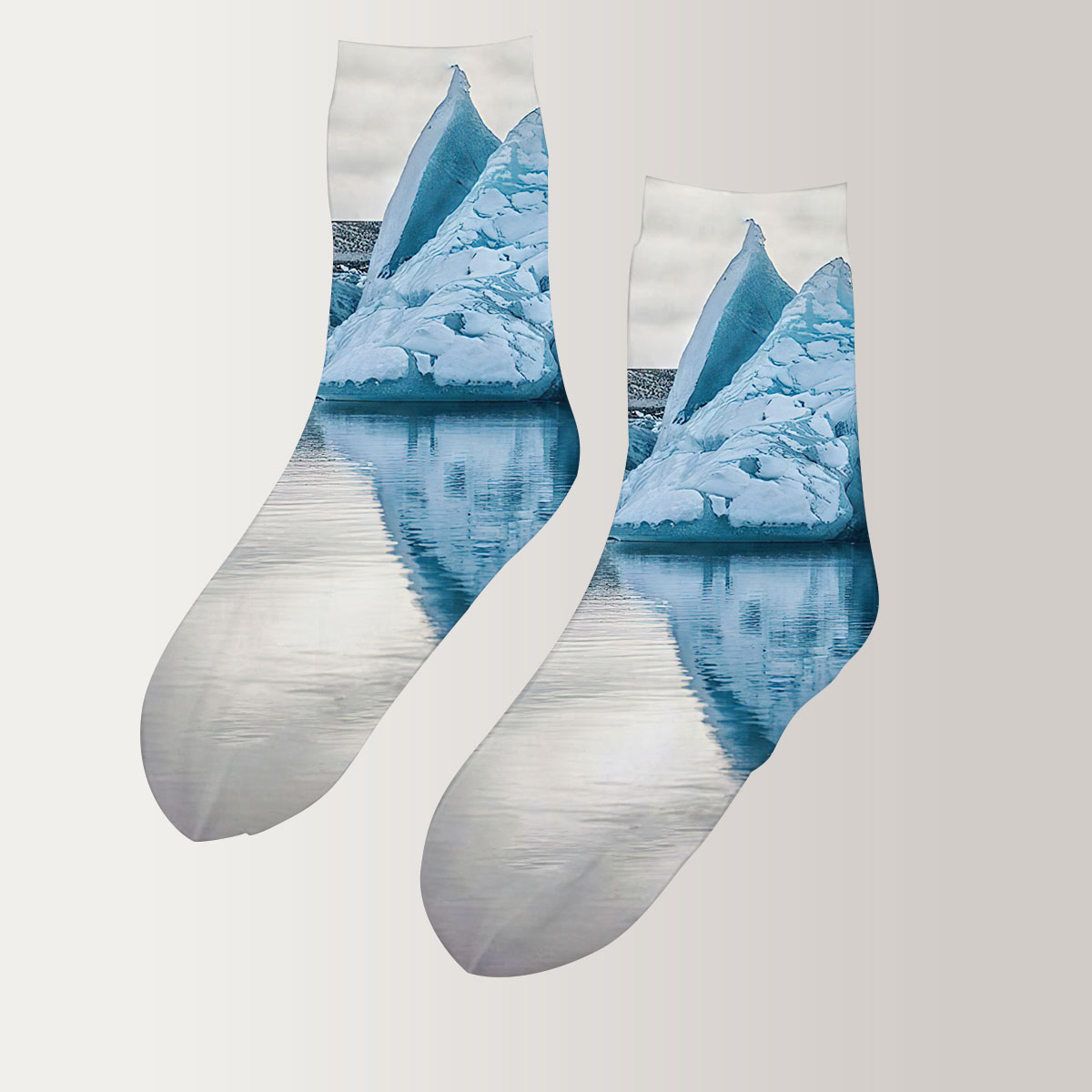 Iceland Glacier 3D Socks_2_1