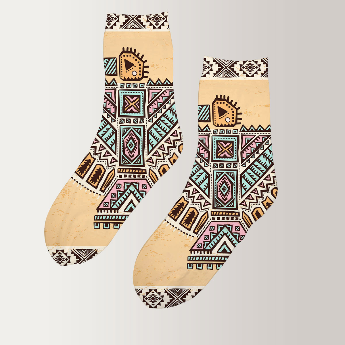 Lunarable Native American 3D Socks_2_1