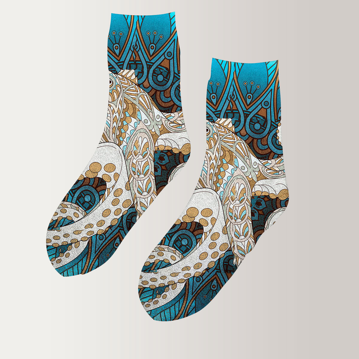 Mandala Octopus 3D Socks_2_1