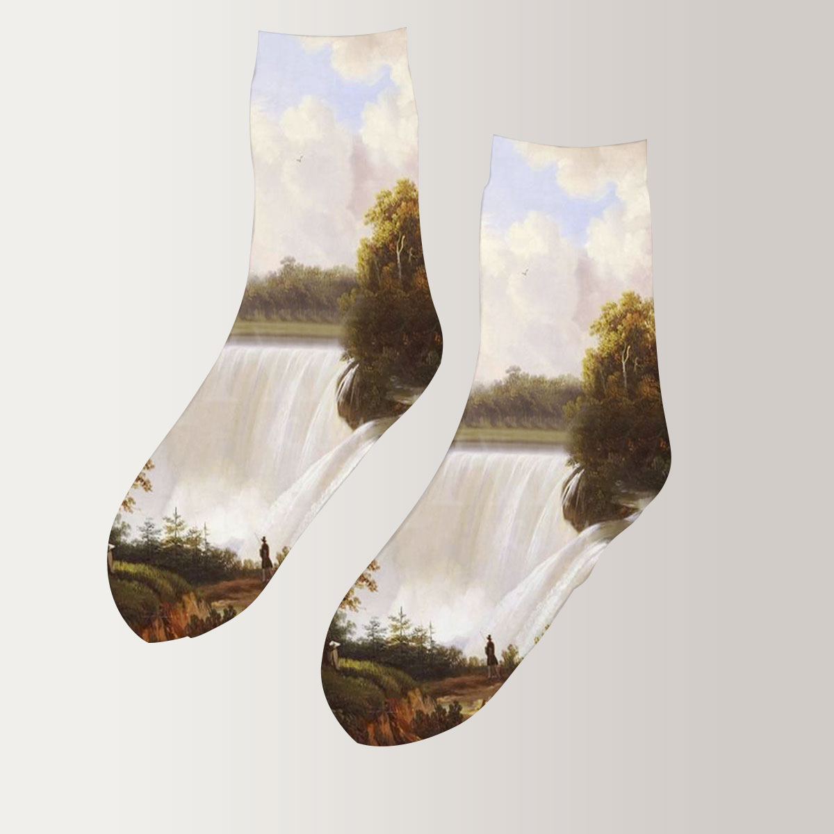 Misty Niagara Falls 3D Socks_2_1