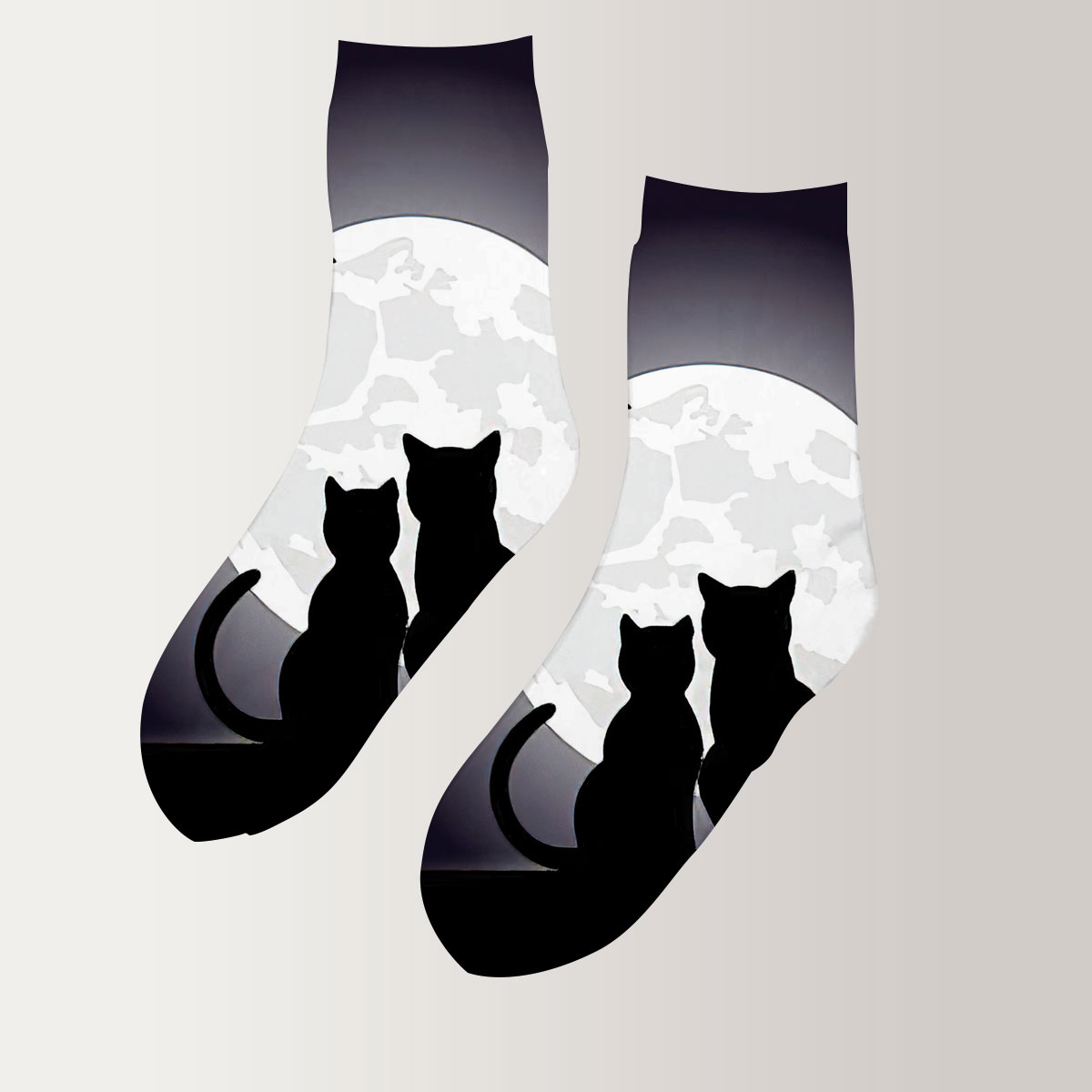 Moon Cat 3D Socks_2_1
