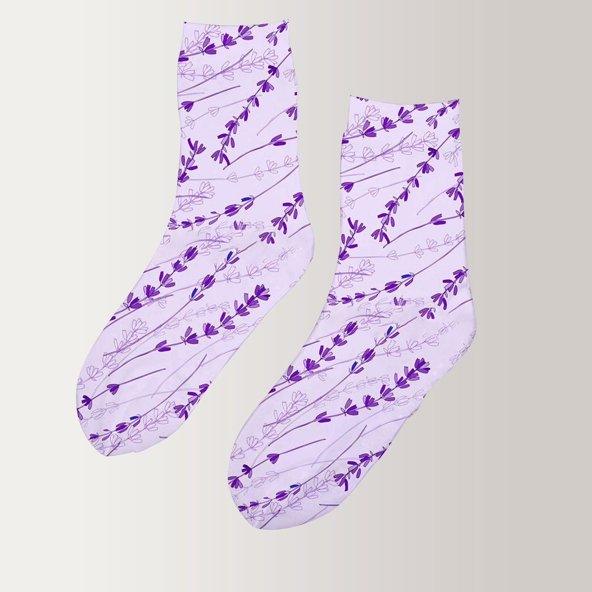 Purple Lavender 1 3D Socks_2_1