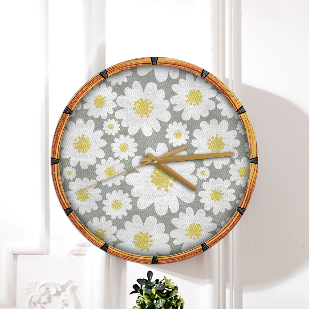 Flower Daisy Wall Clock_2_1
