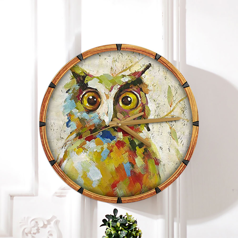 Funny Owl Wall Clock_2_1