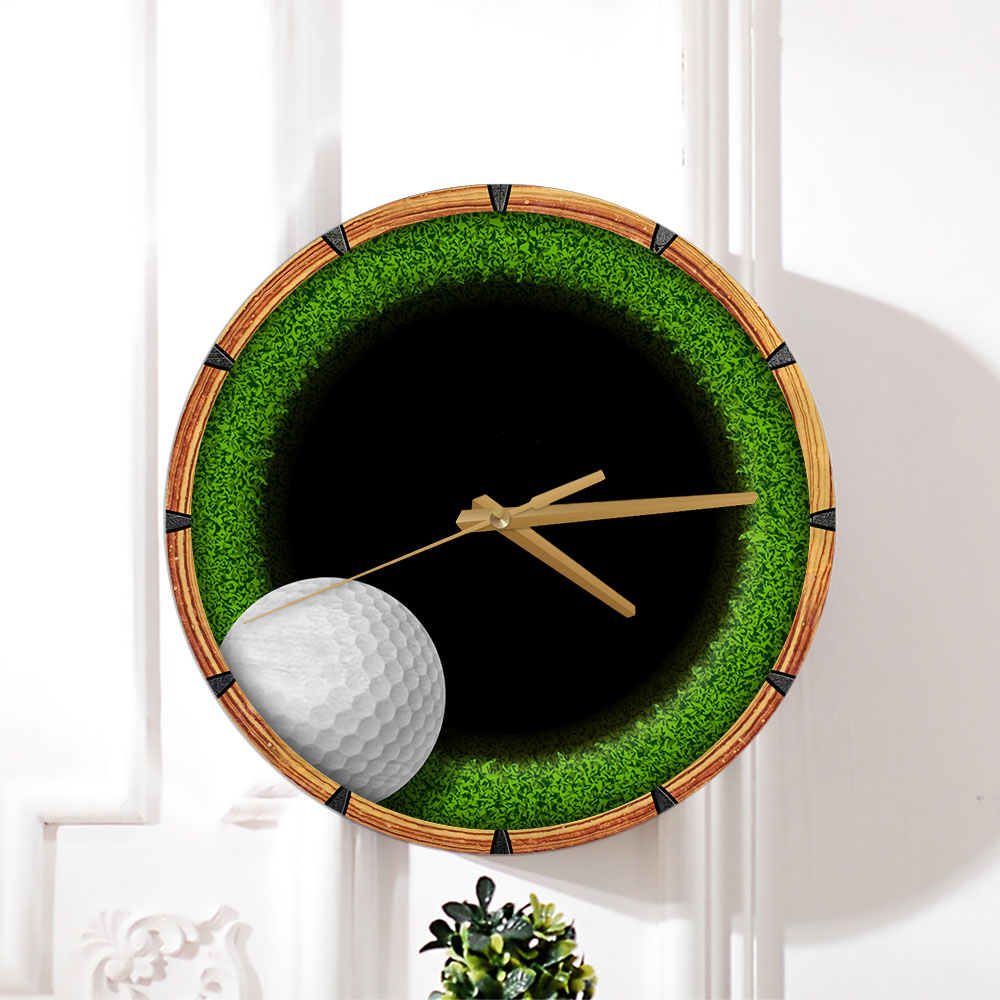Grass Golf Wall Clock_2_1