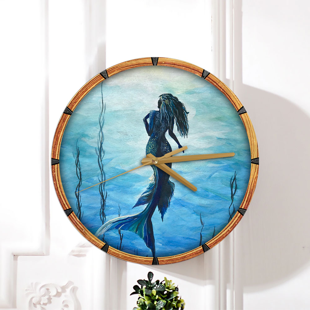 Mermaid Under The Sea Wall Clock_2_1