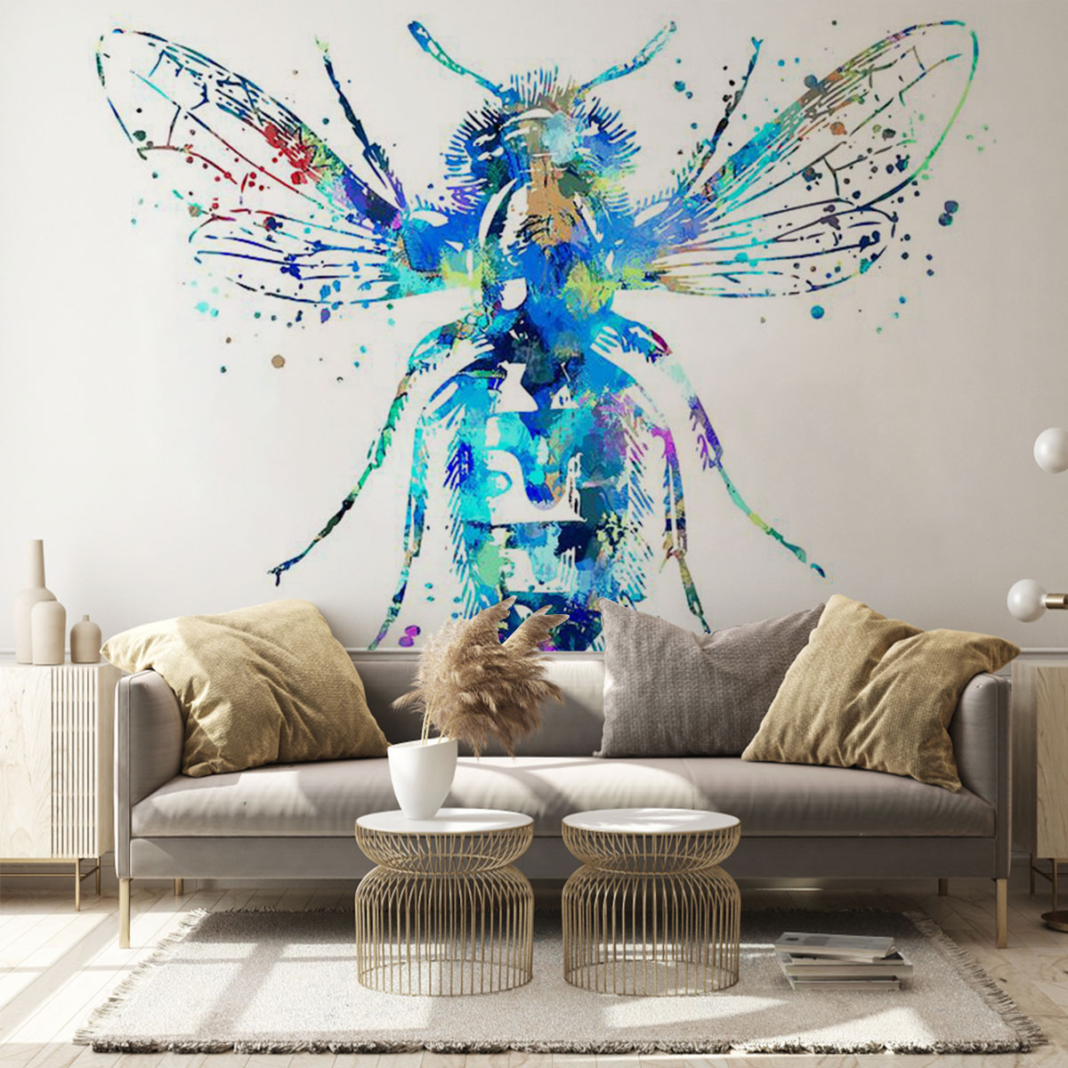 Galaxy Bee Wall Mural_2_1