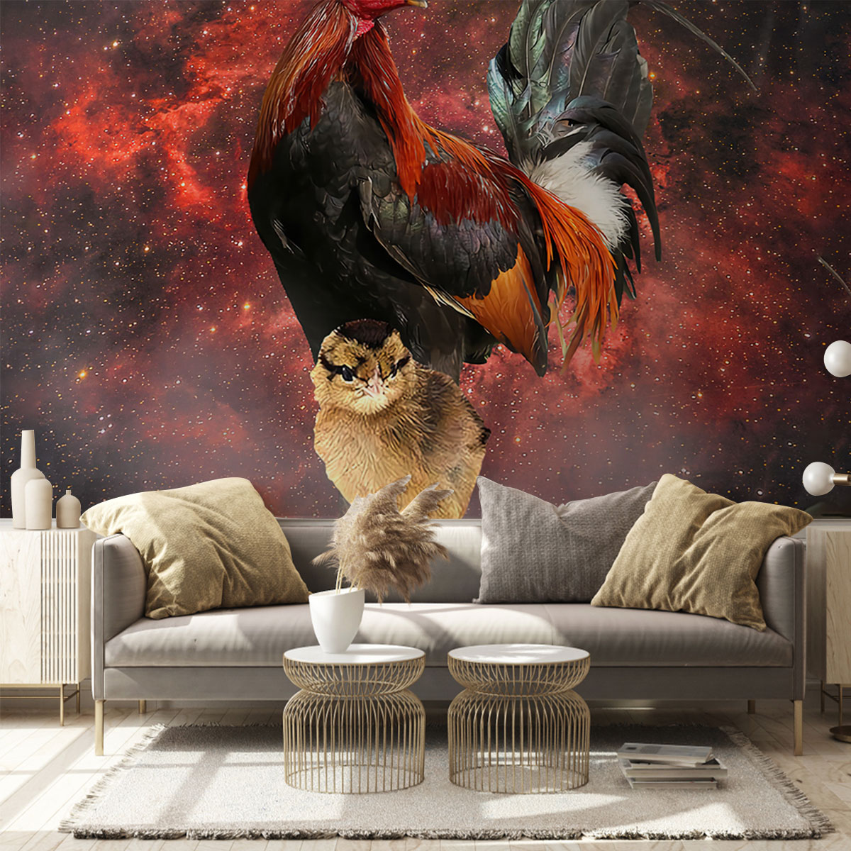 Galaxy Chicken Wall Mural_2_1