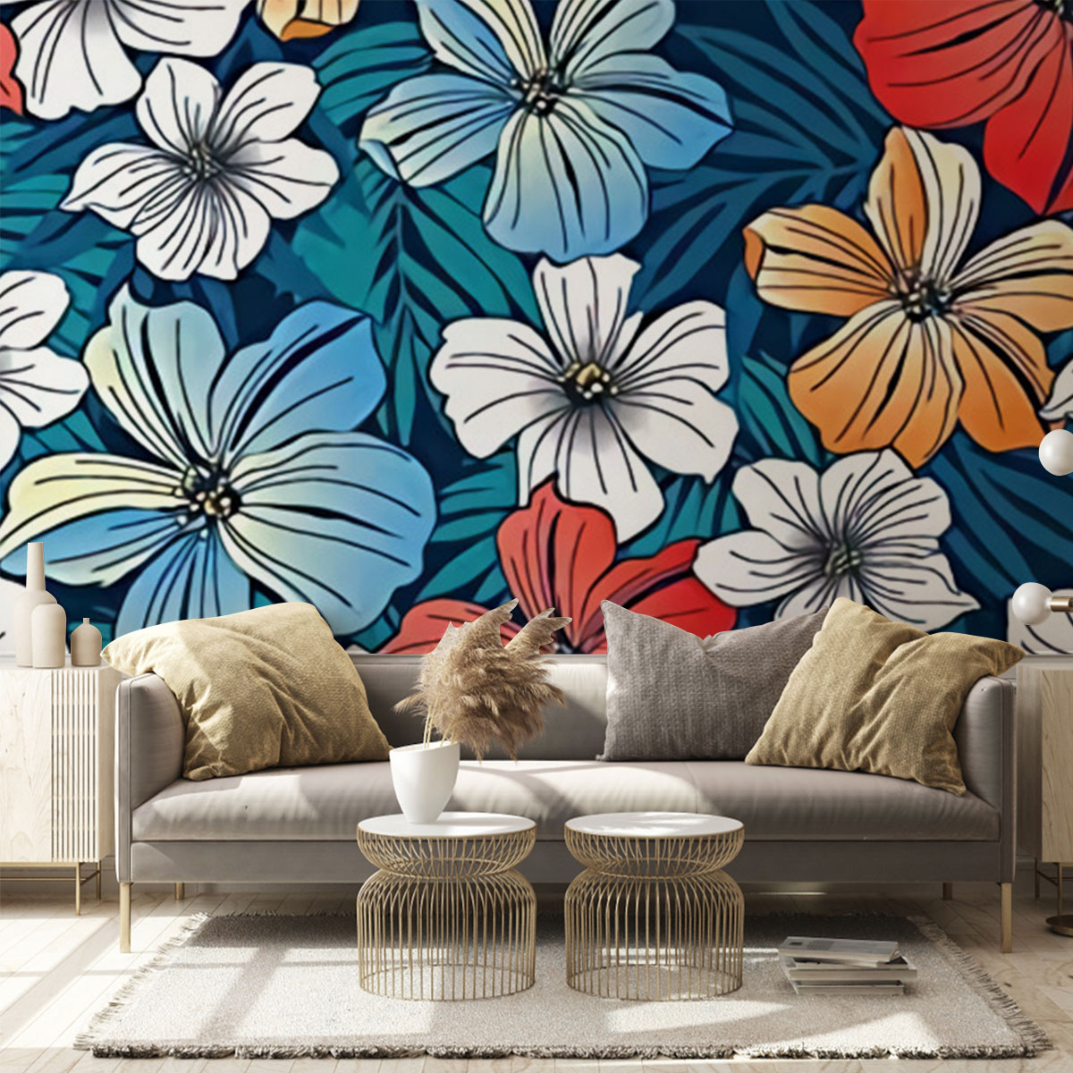 Hibiscus Wall Mural_2_1