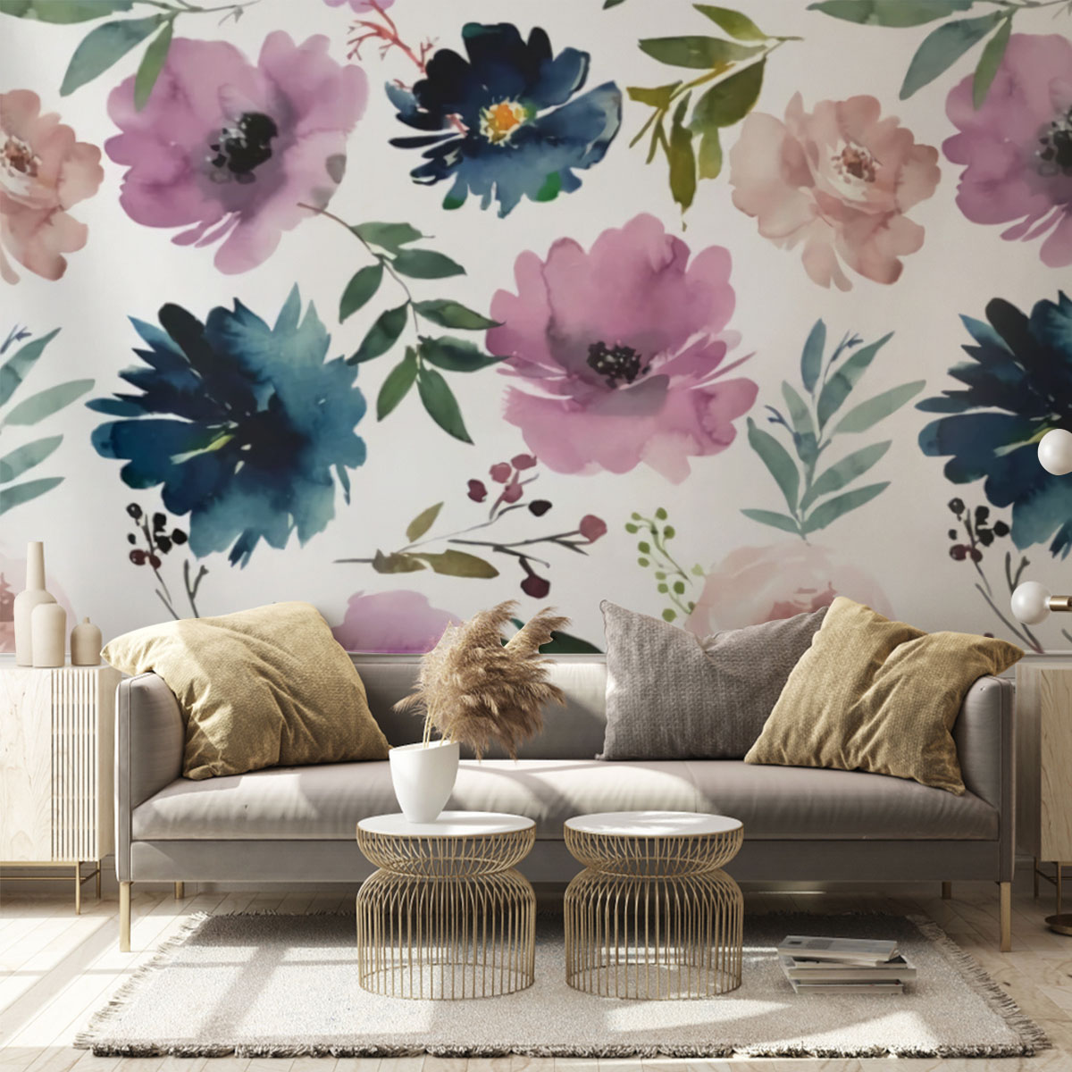 Lilac Violet Wall Mural_2_1