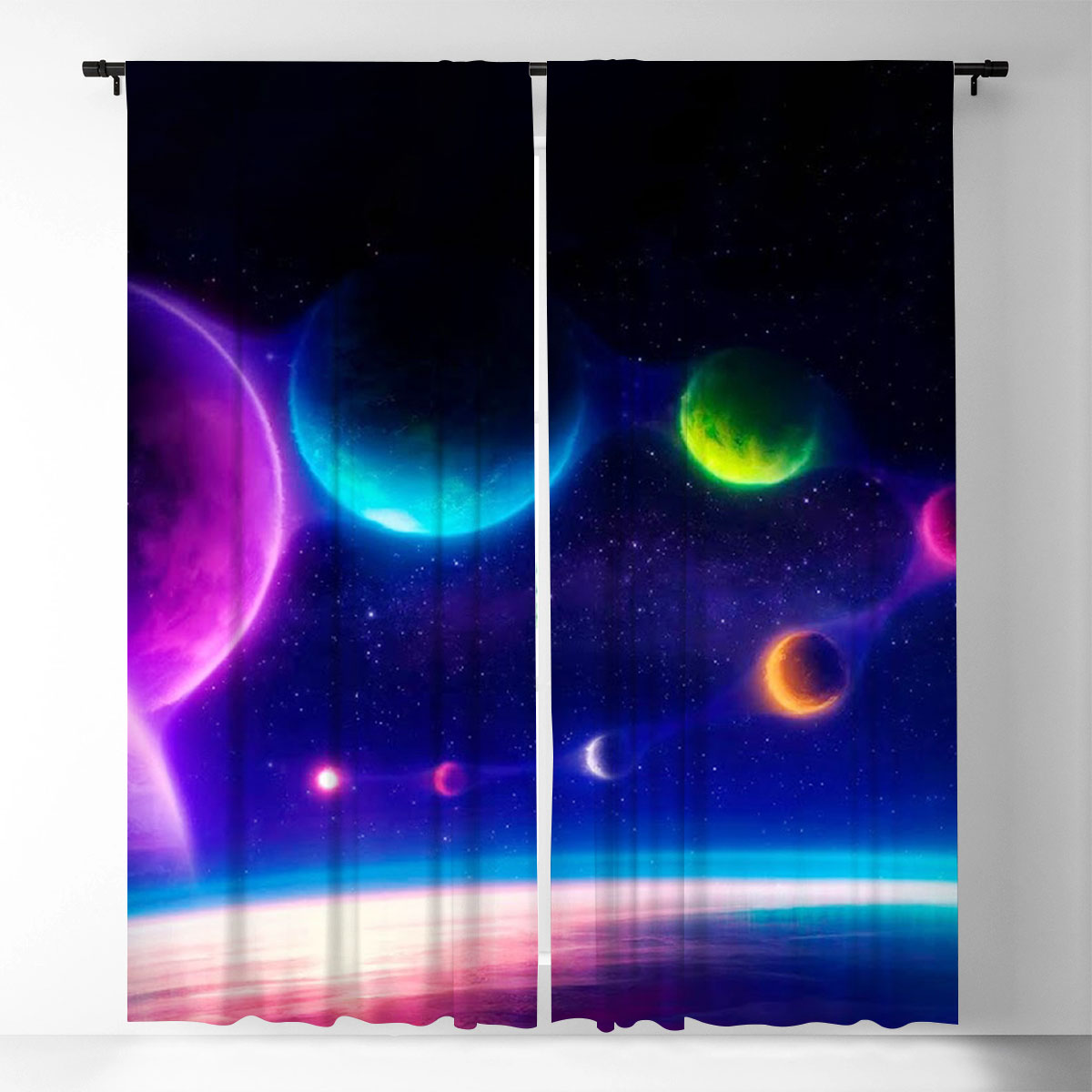 Galaxy Space Star Window Curtain_2_1