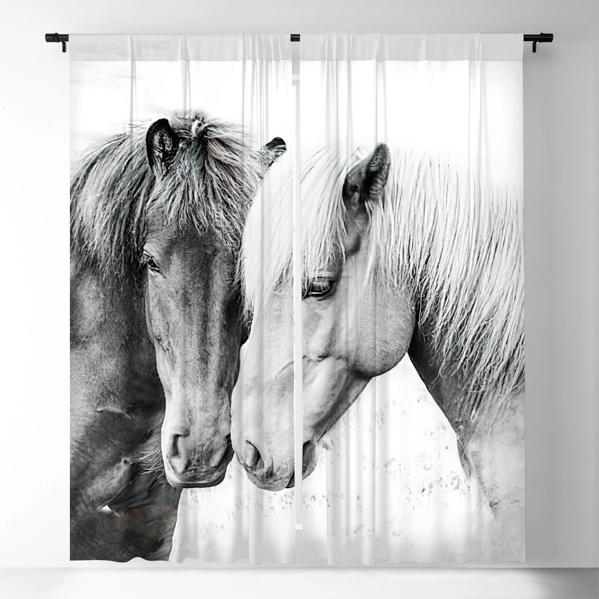 Horse Love Window Curtain_2_1