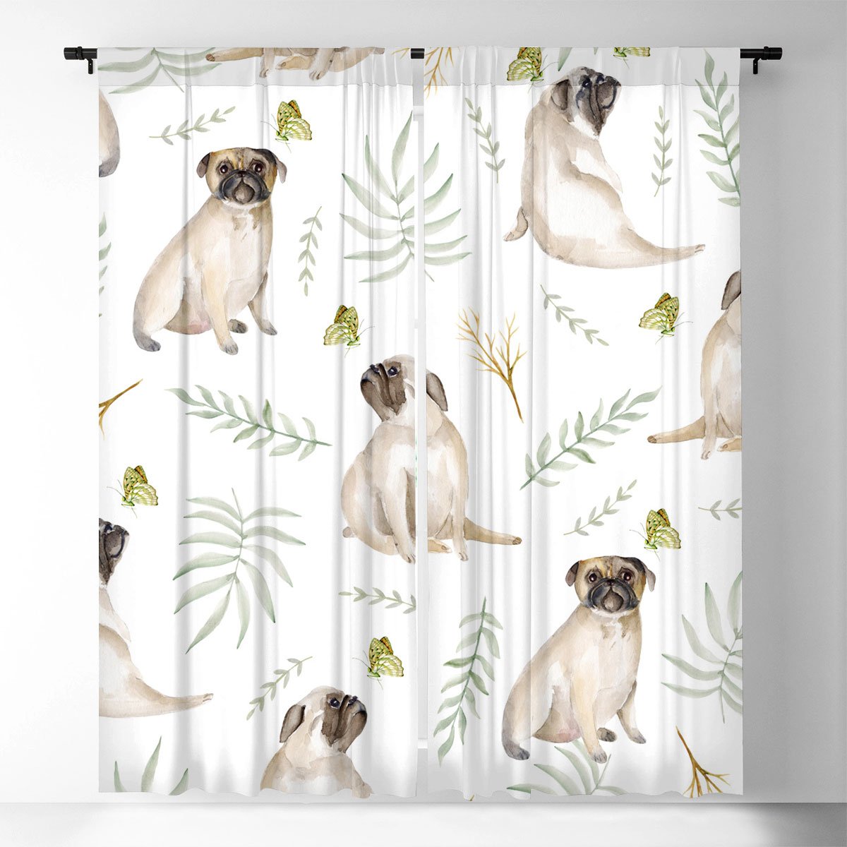 Little Dog Window Curtain_2_1