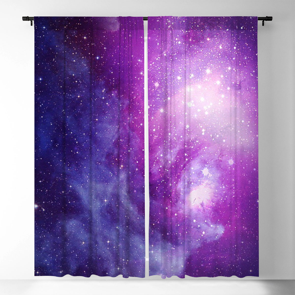 Magic Purple Galaxy Window Curtain_2_1
