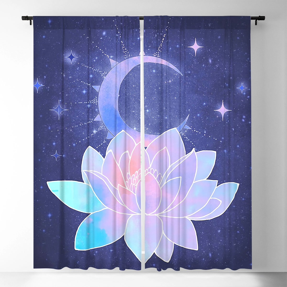 Moon And Lotus Window Curtain_2_1