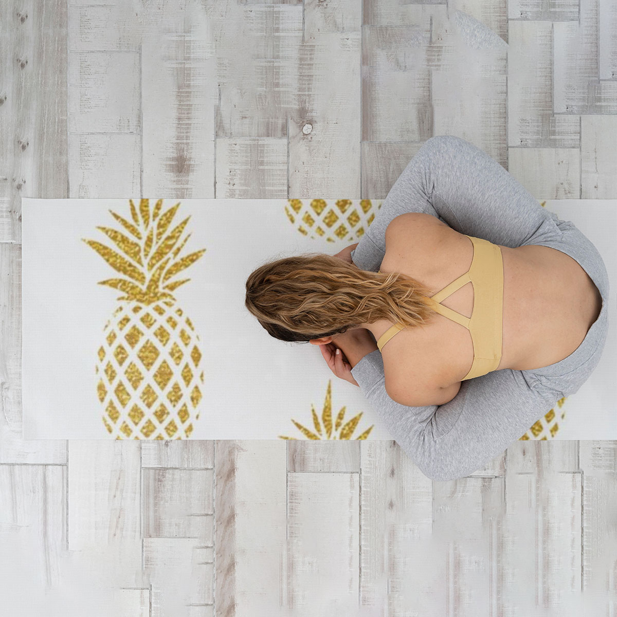 Gold Pineapple Yoga Mat_2_1