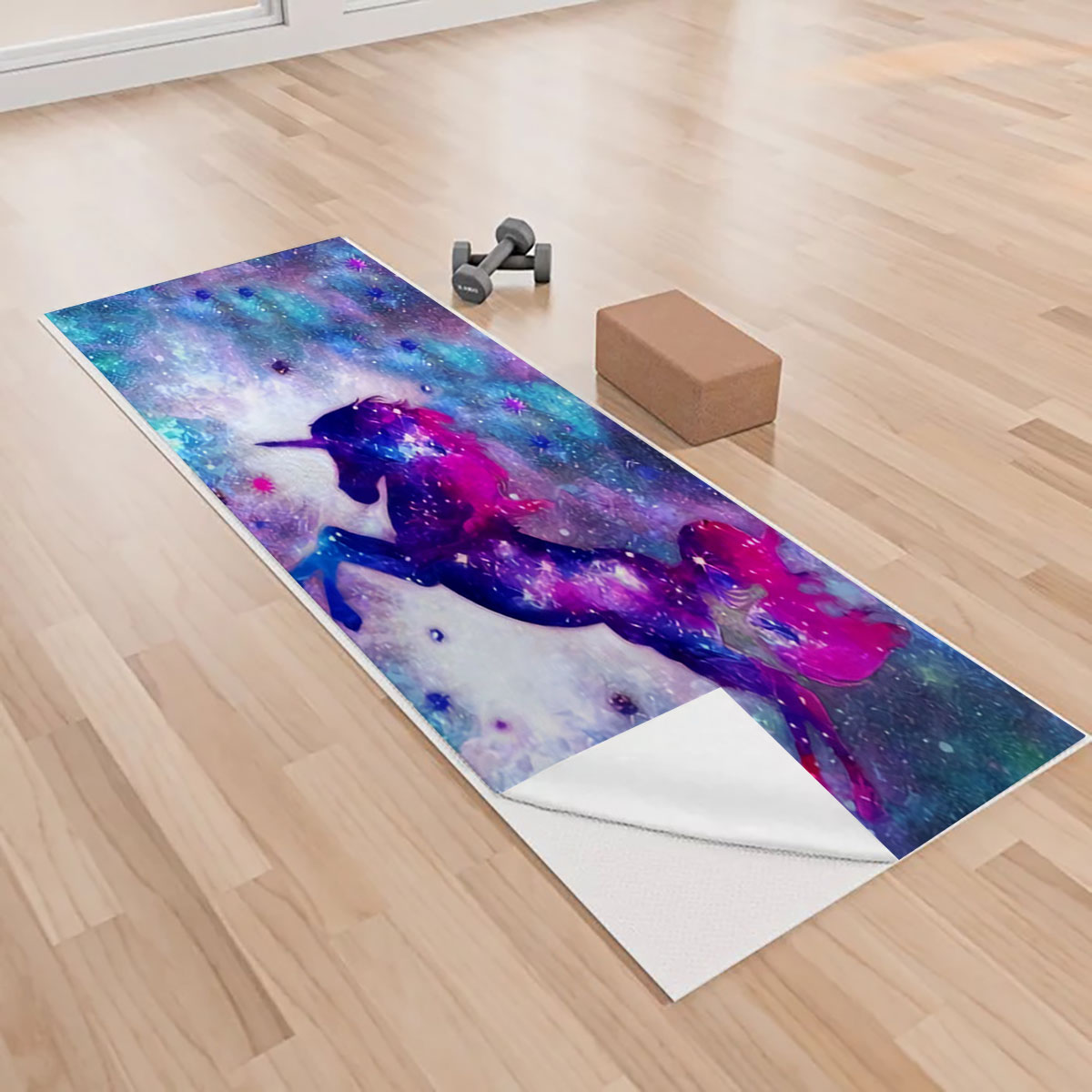 Galaxy Unicorn Yoga Towels_2_1