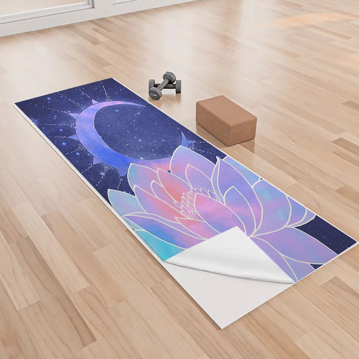Moon And Lotus Yoga Towels_2_1