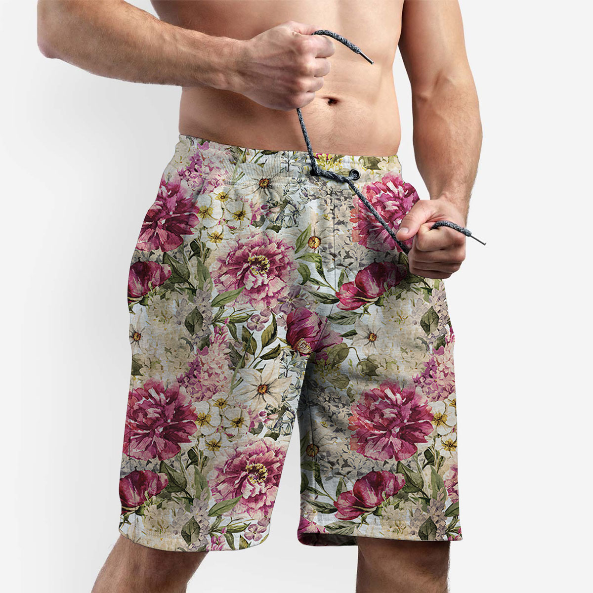 Floral Vintage Peony Shorts
