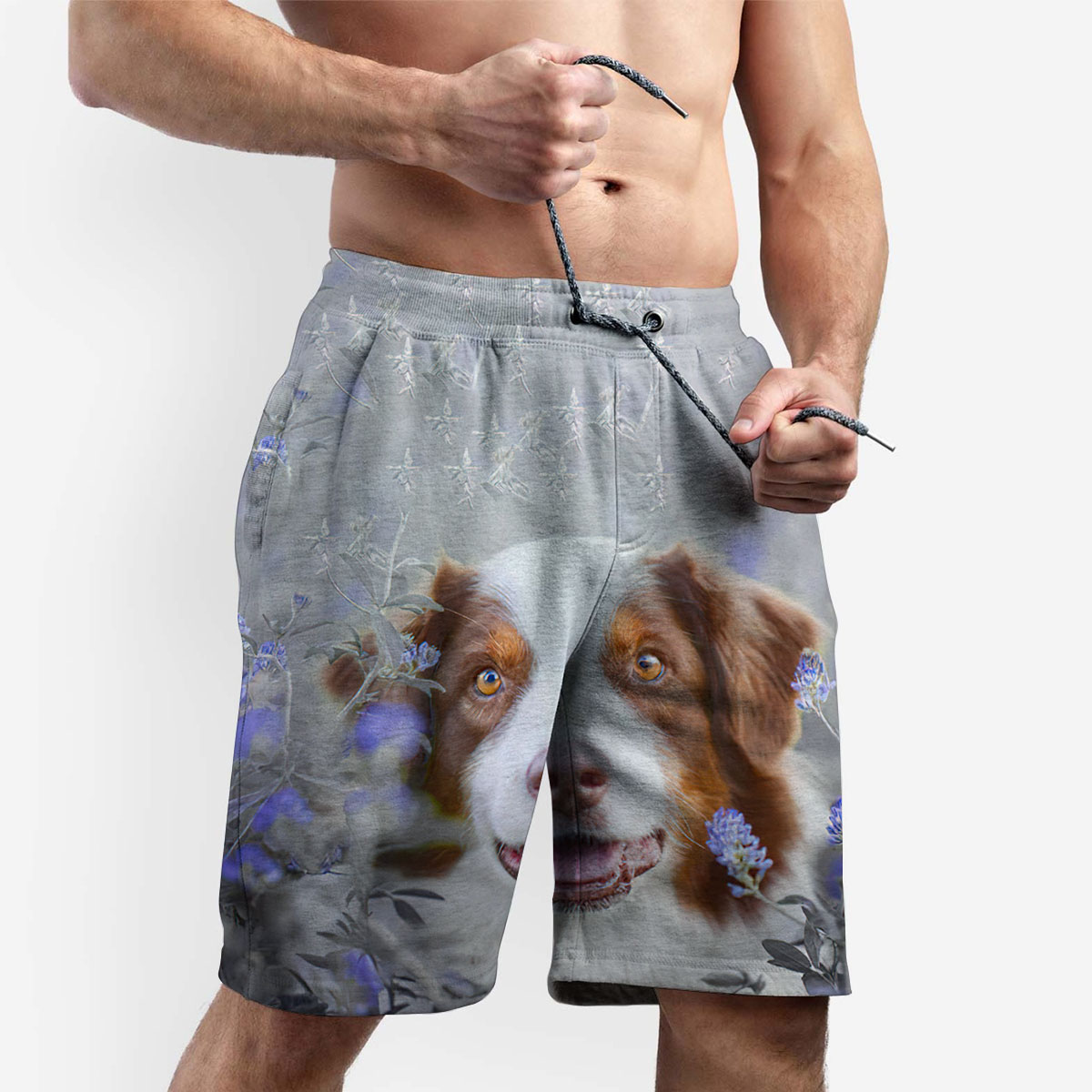 Flower Dog Shorts