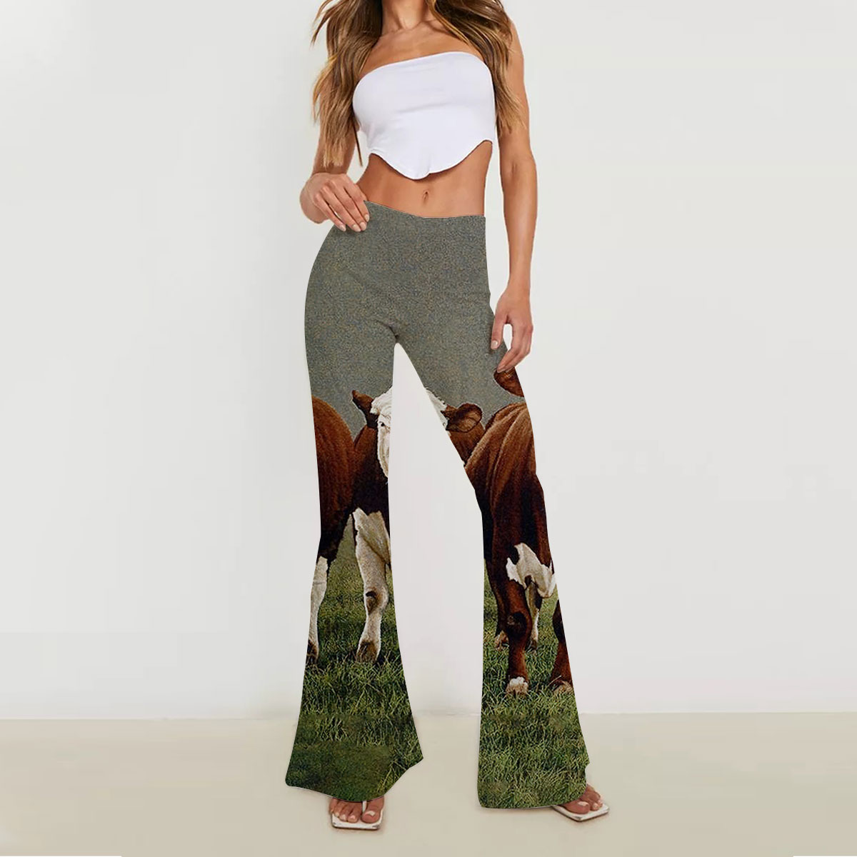 Four Cows Skinny Flare Pants