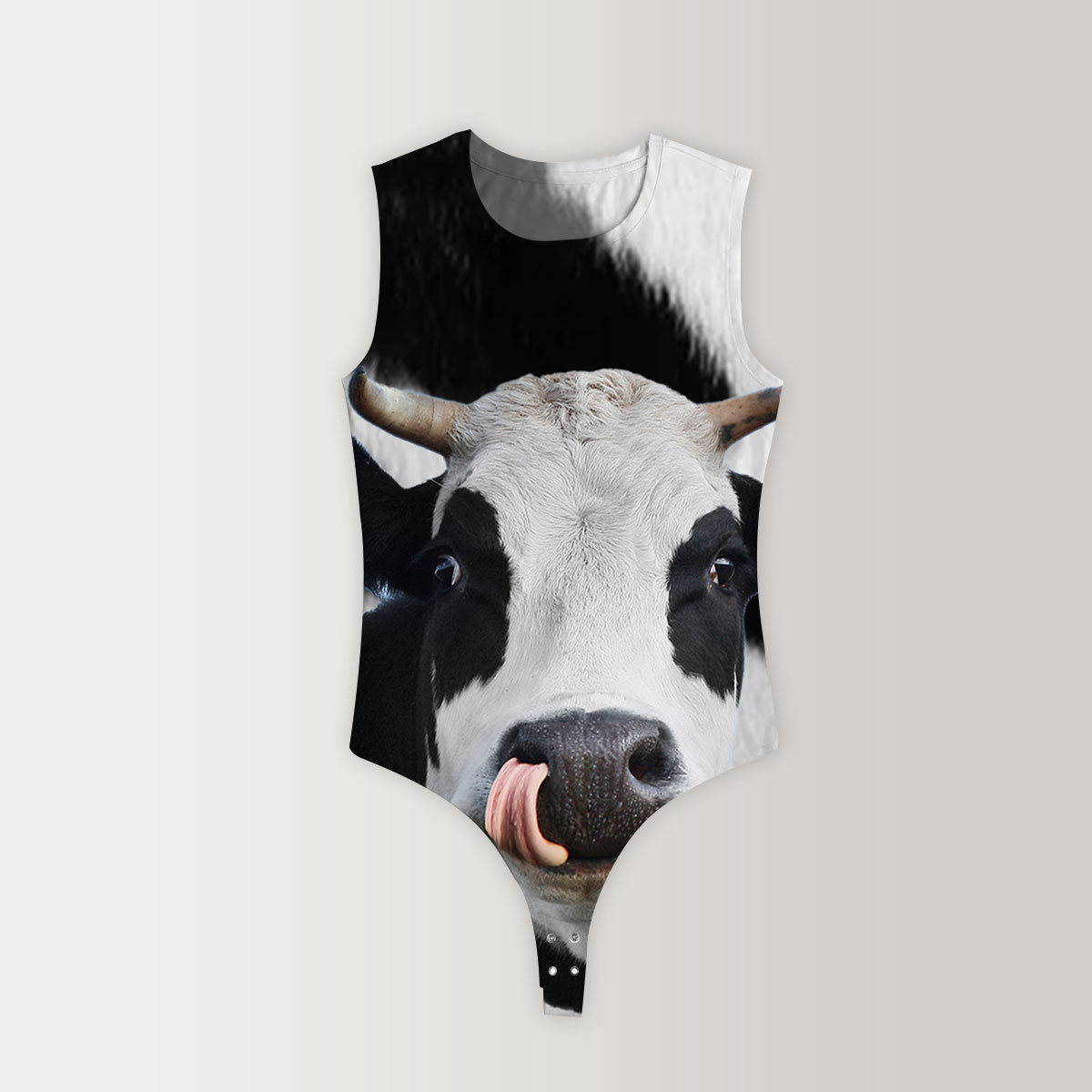 Funny Cow Sleeveless Bodysuit