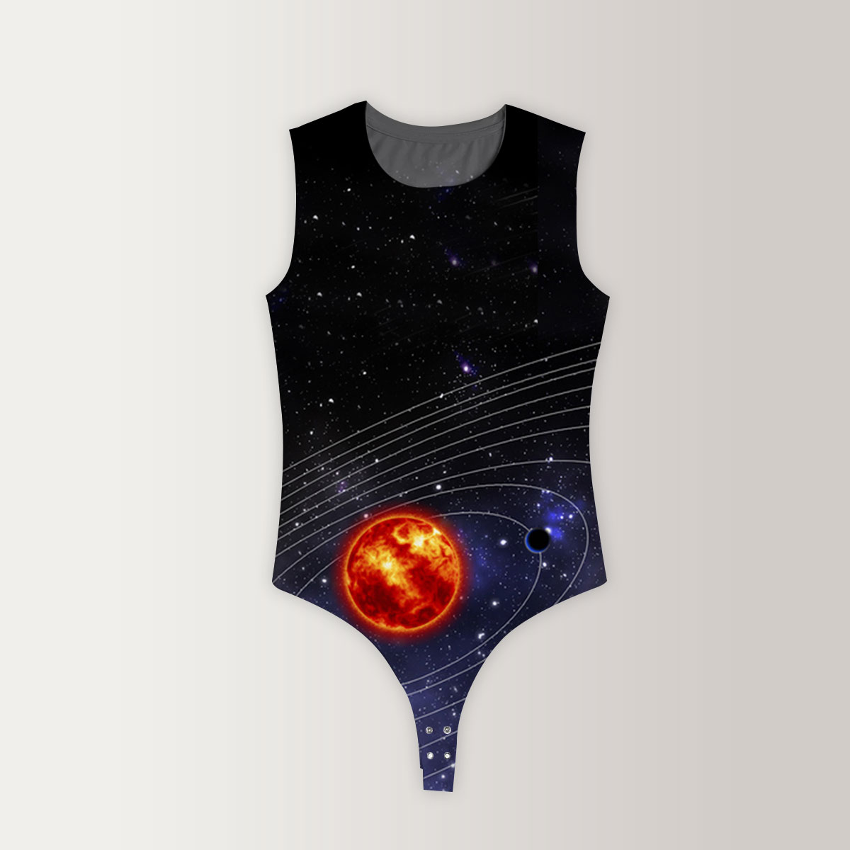 Galaxy Planet Sleeveless Bodysuit