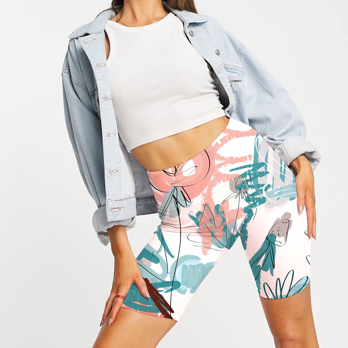 Flower Fall Casual Shorts
