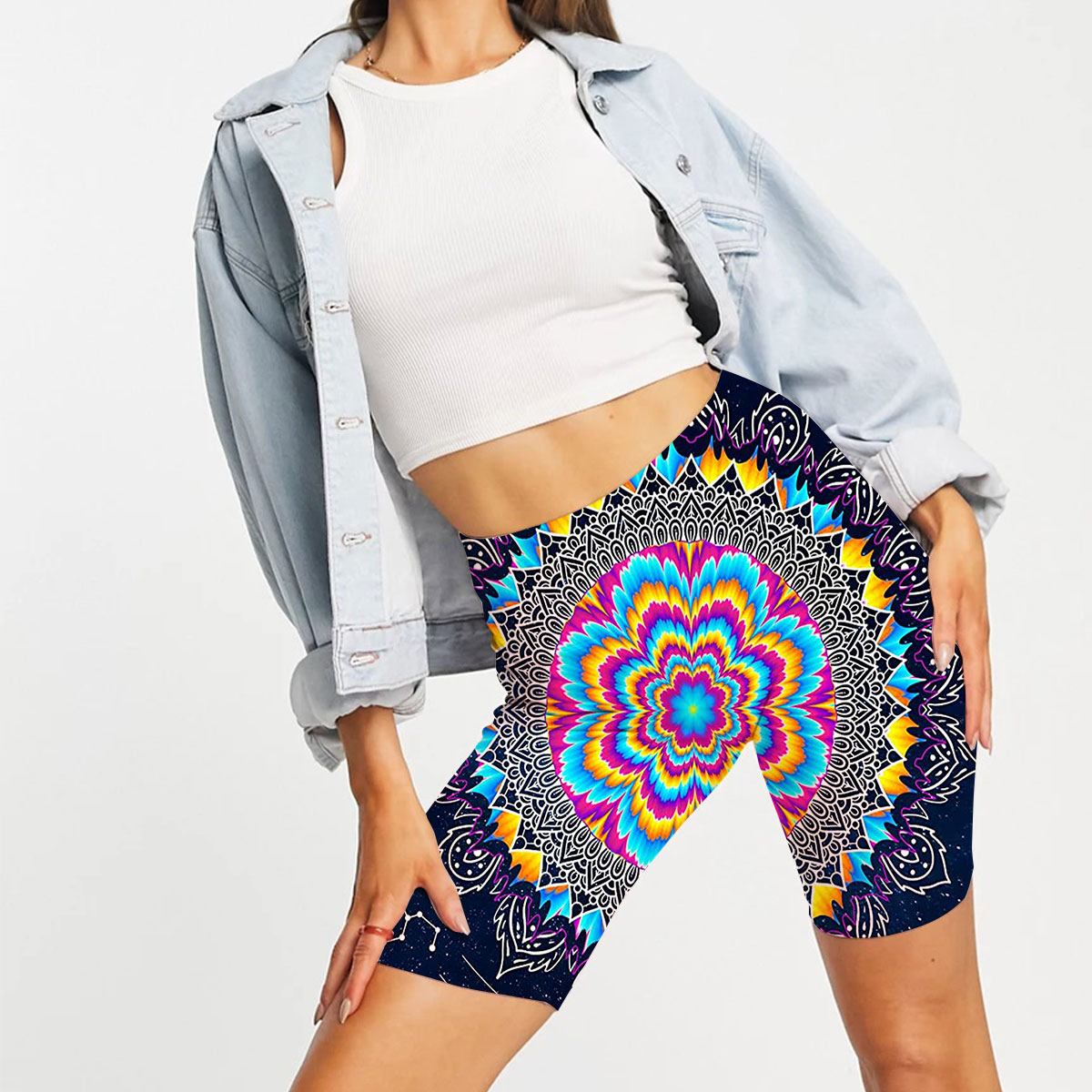 Hexagram Mandala Casual Shorts