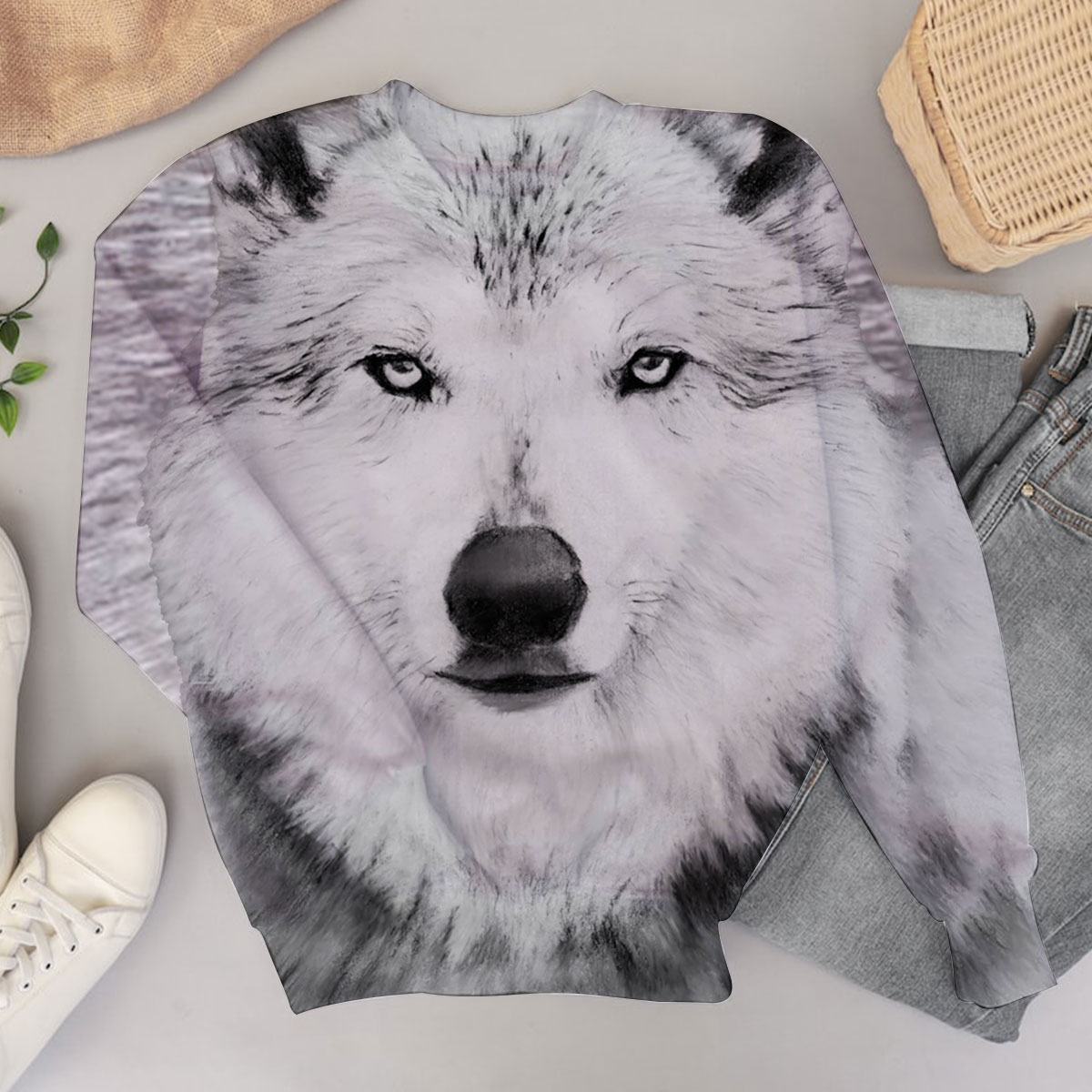 Gray Wolf Sweater