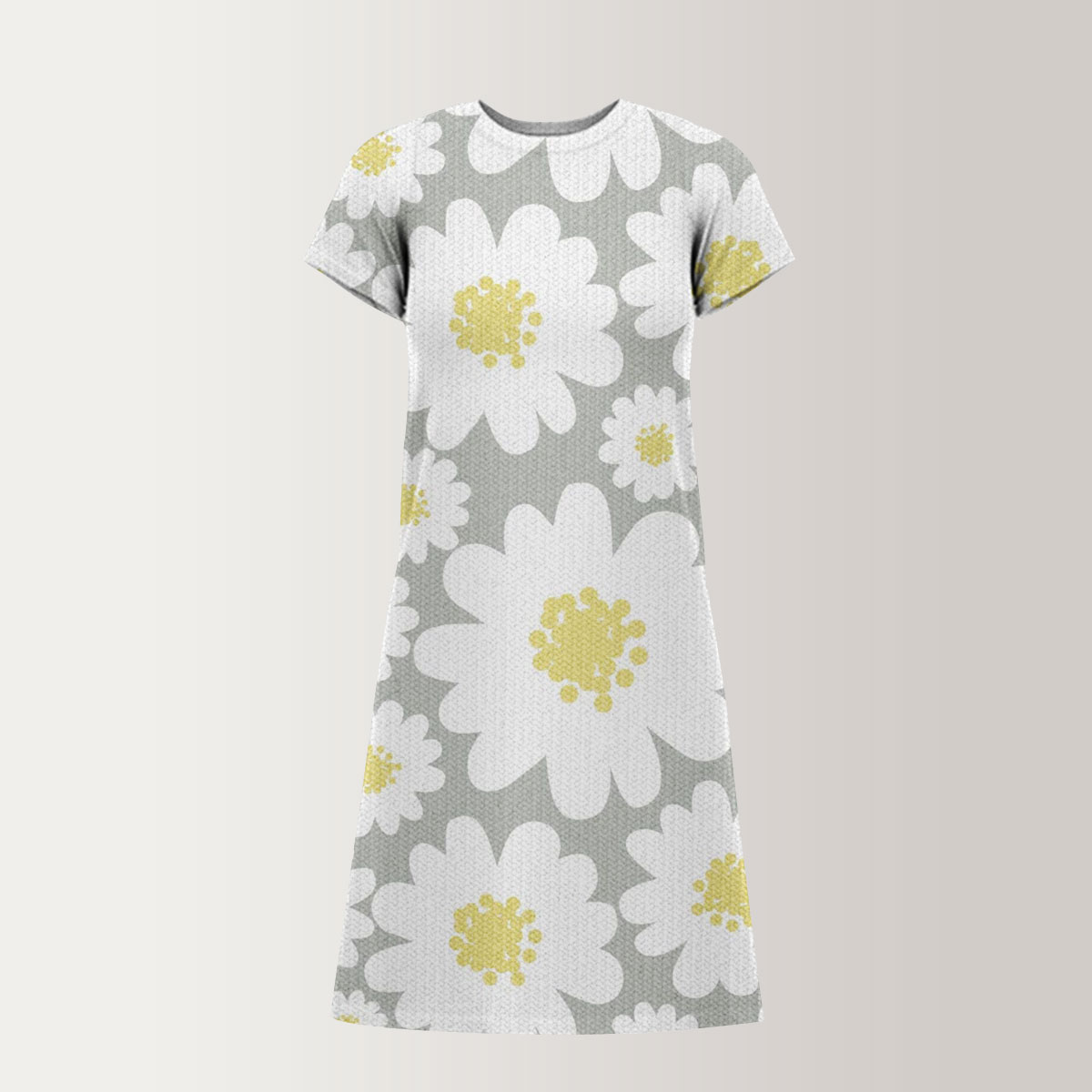 Flower Daisy T-Shirt Dress