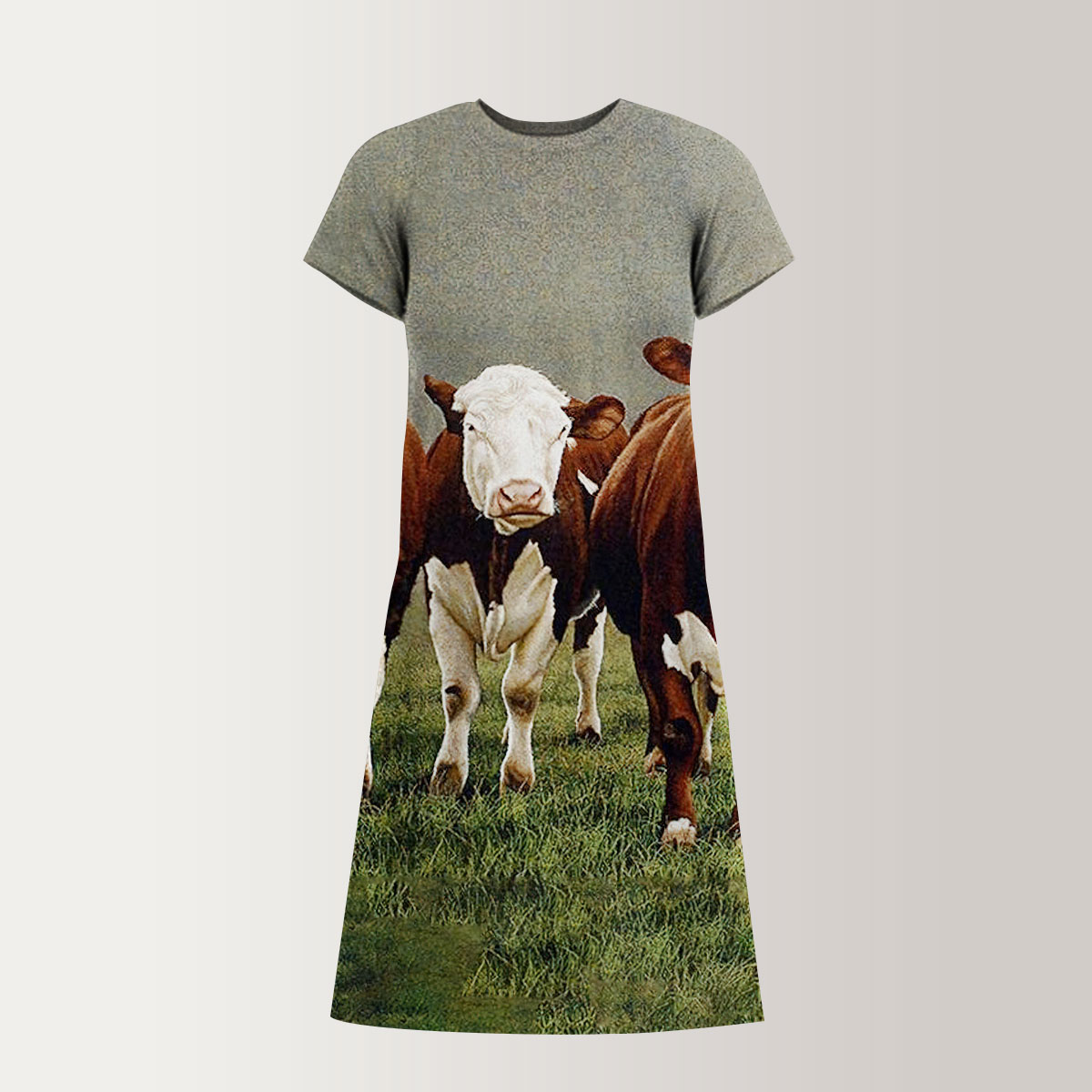 Four Cows T-Shirt Dress