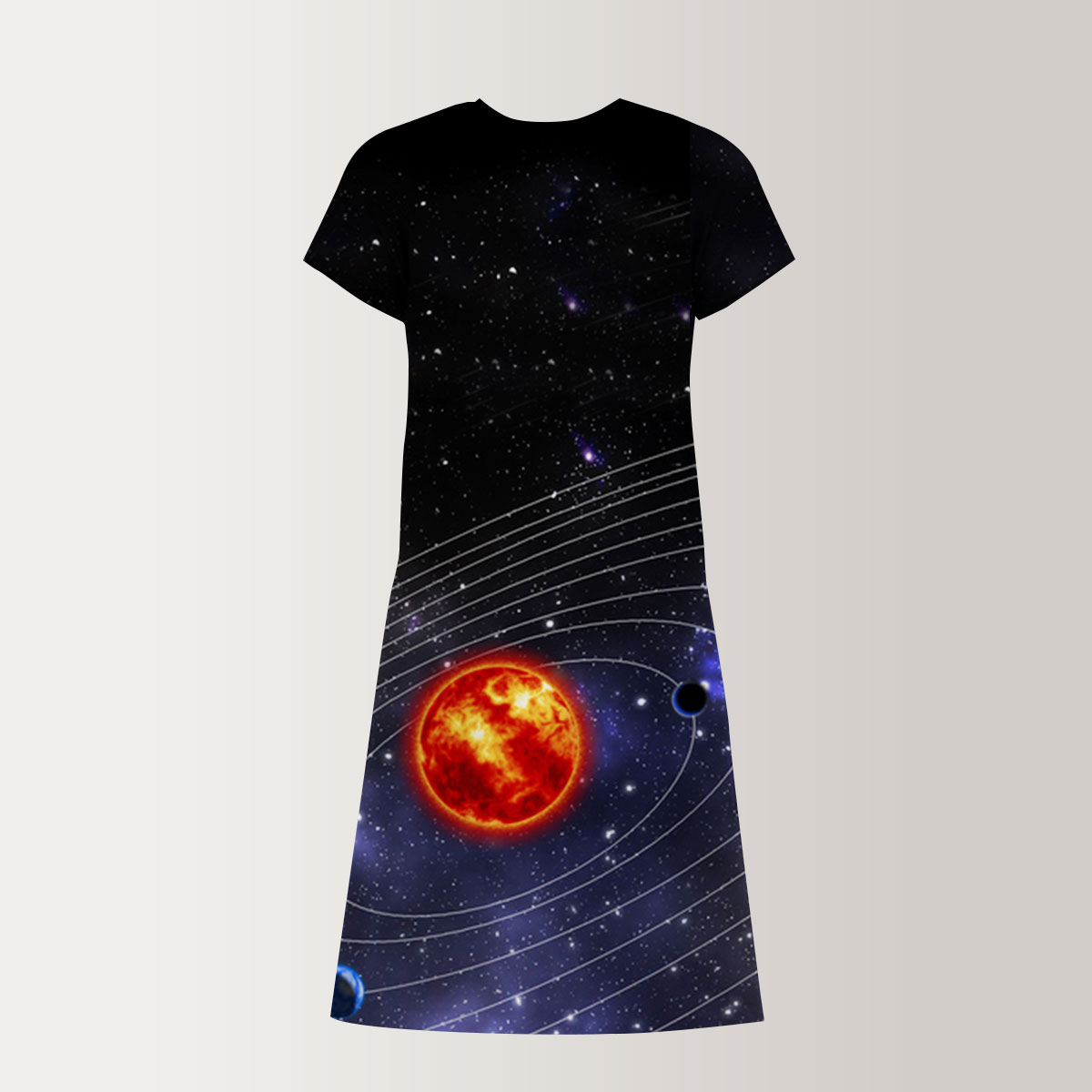Galaxy Planet T-Shirt Dress